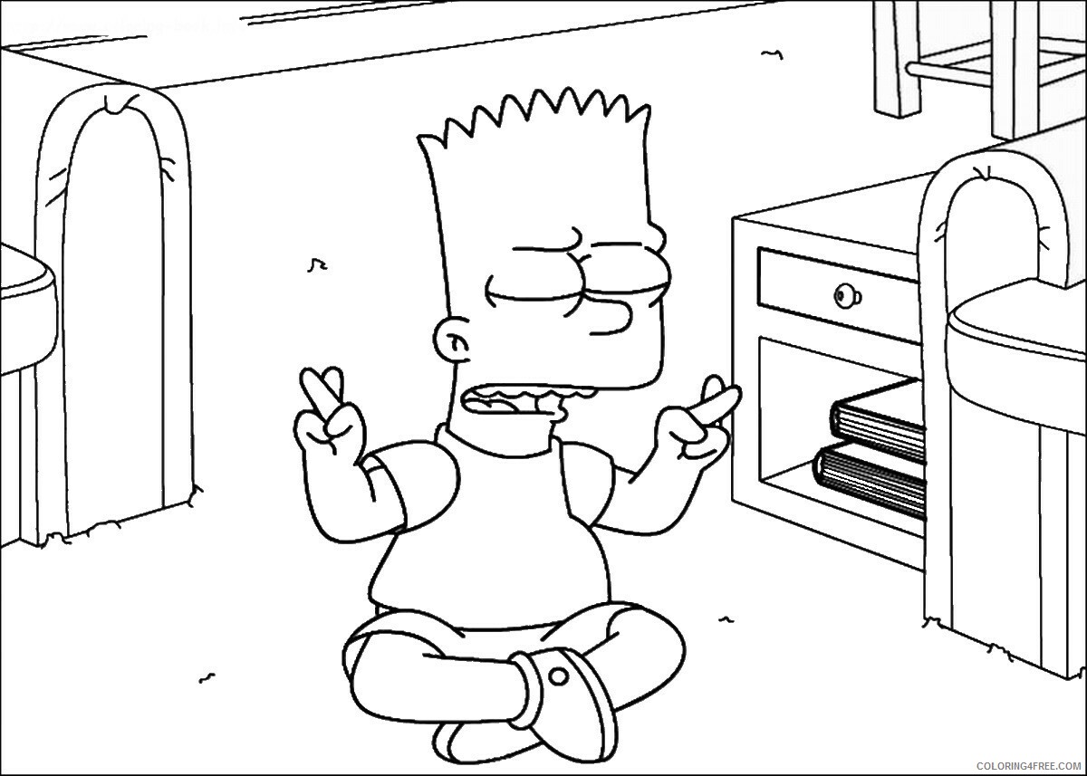 The Simpsons Coloring Pages TV Film simpson_cl_33 Printable 2020 09587 Coloring4free