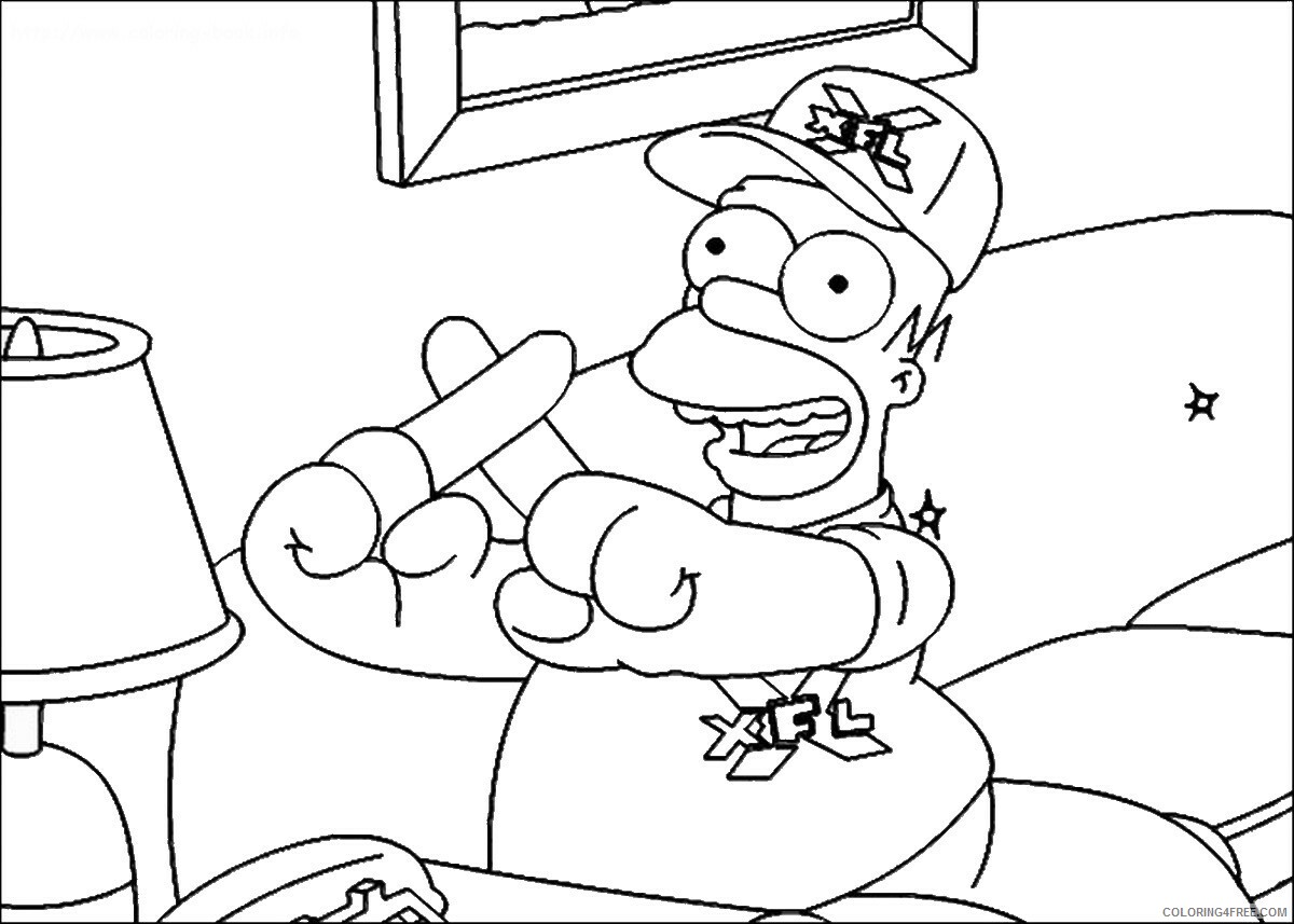 The Simpsons Coloring Pages TV Film simpson_cl_34 Printable 2020 09588 Coloring4free