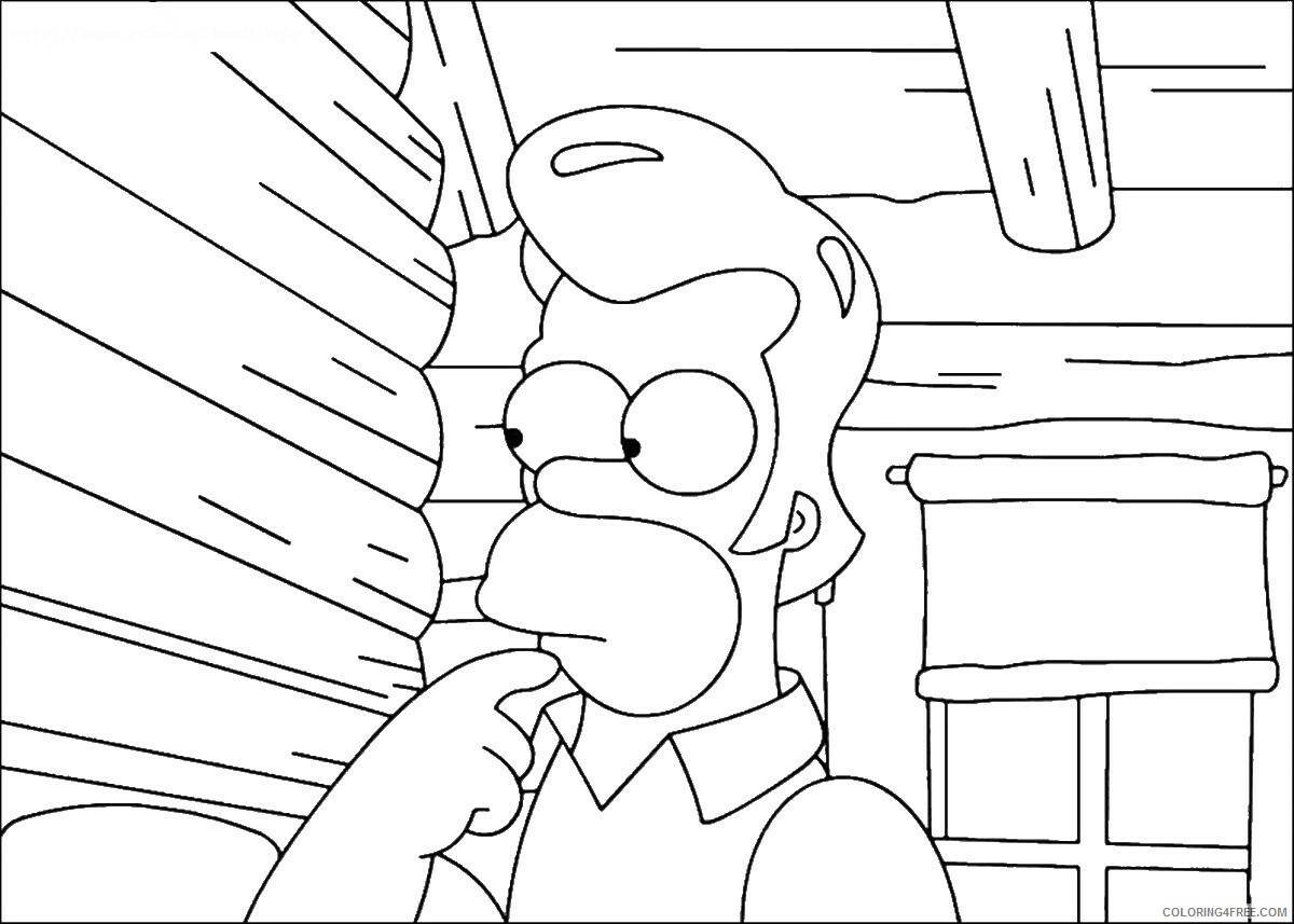 The Simpsons Coloring Pages TV Film simpson_cl_35 Printable 2020 09589 Coloring4free