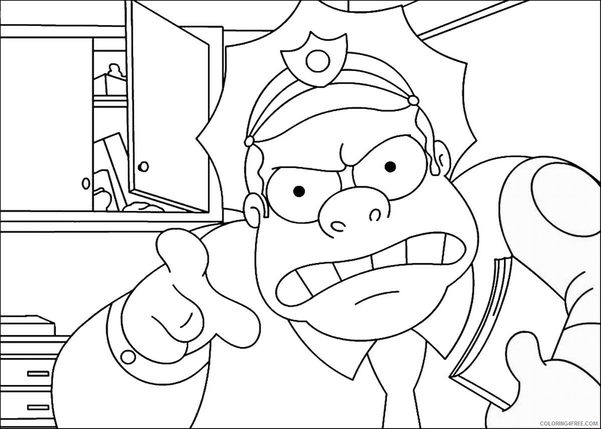 The Simpsons Coloring Pages TV Film simpson_cl_36 Printable 2020 09590 Coloring4free
