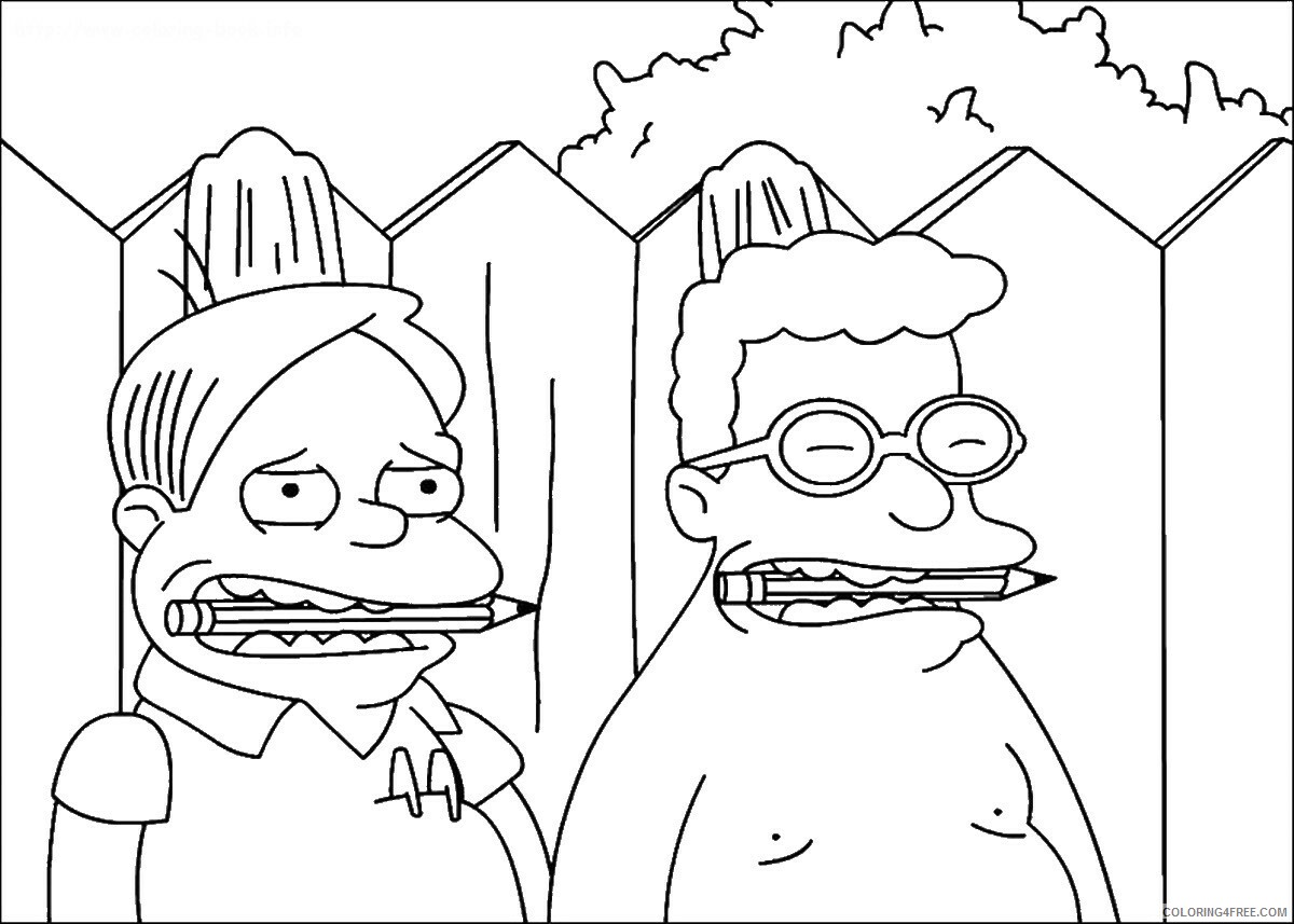 The Simpsons Coloring Pages TV Film simpson_cl_37 Printable 2020 09591 Coloring4free