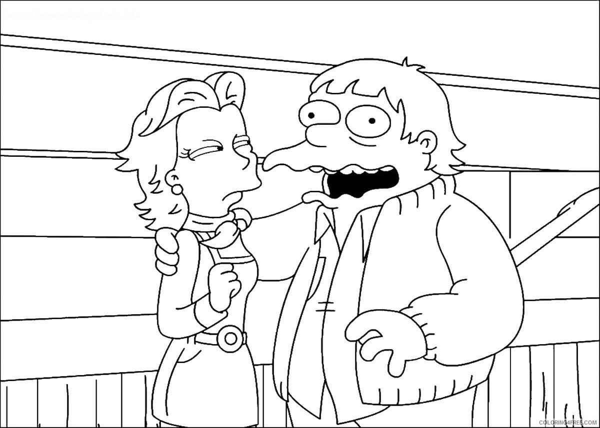 The Simpsons Coloring Pages TV Film simpson_cl_38 Printable 2020 09592 Coloring4free