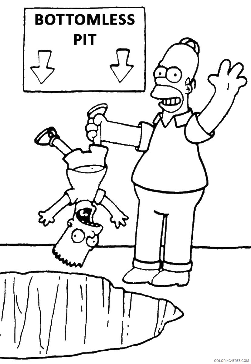 The Simpsons Coloring Pages TV Film simpson_cl_39 Printable 2020 09593 Coloring4free