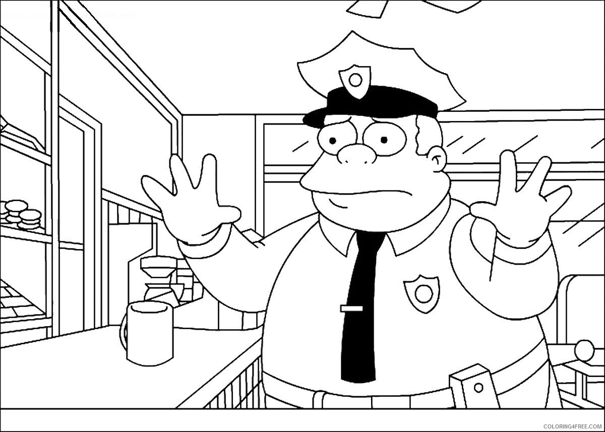 The Simpsons Coloring Pages TV Film simpson_cl_40 Printable 2020 09594 Coloring4free