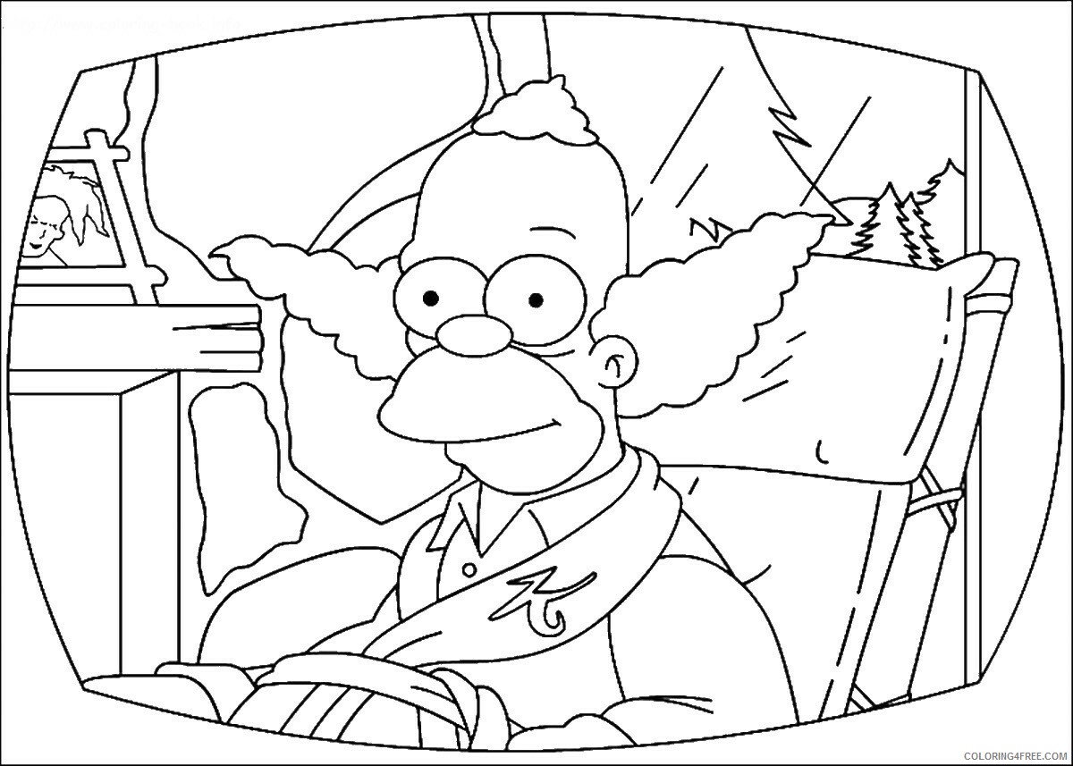 The Simpsons Coloring Pages TV Film simpson_cl_42 Printable 2020 09596 Coloring4free