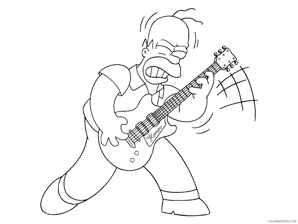 The Simpsons Coloring Pages TV Film simpson_cl_43 Printable 2020 09597 Coloring4free