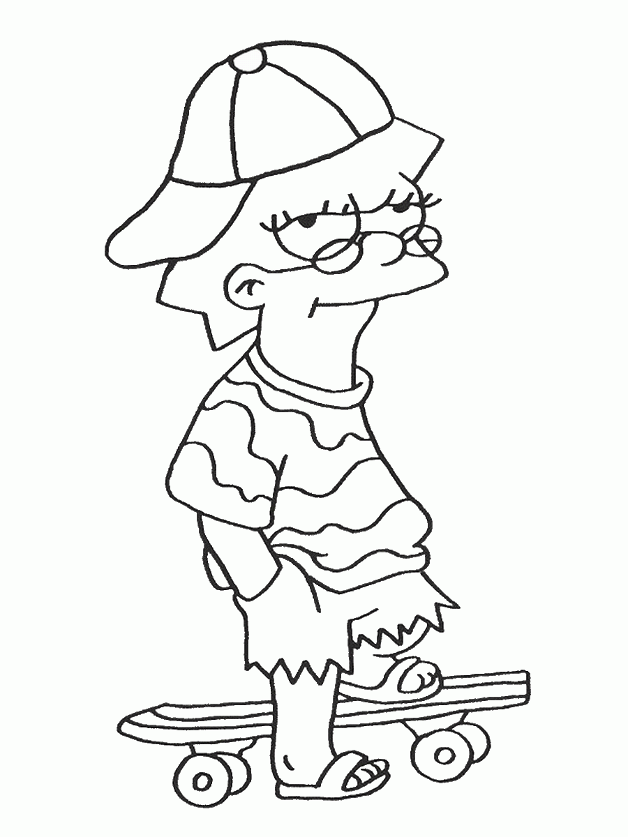 The Simpsons Coloring Pages TV Film simpson_cl_45 Printable 2020 09598 Coloring4free