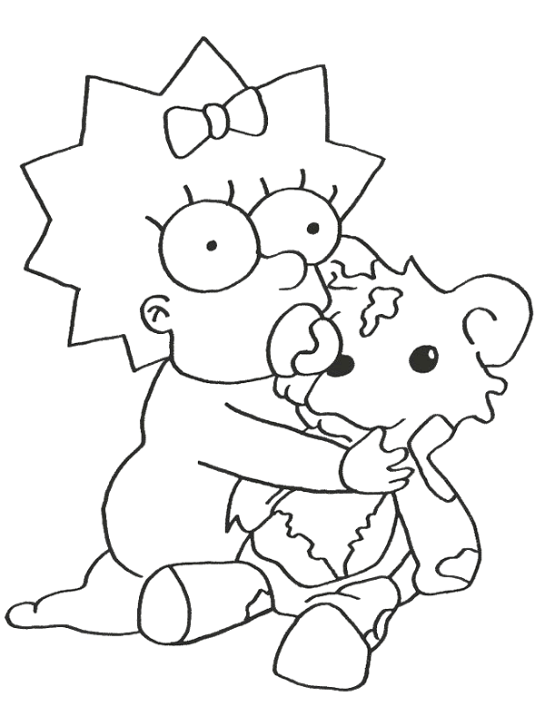 The Simpsons Coloring Pages TV Film simpsons W93xP Printable 2020 09605 Coloring4free