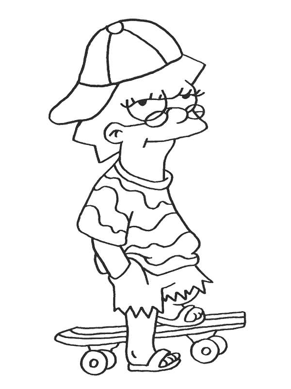 The Simpsons Coloring Pages TV Film simpsons YU6DH Printable 2020 09606 Coloring4free