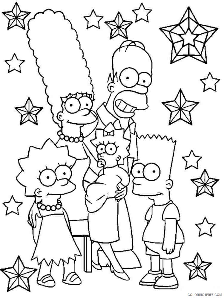 The Simpsons Coloring Pages TV Film the simpsons 1 Printable 2020 09622 Coloring4free