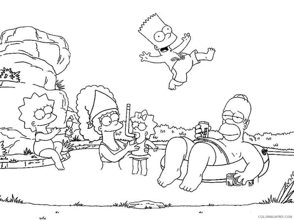 The Simpsons Coloring Pages TV Film the simpsons 10 Printable 2020 09623 Coloring4free