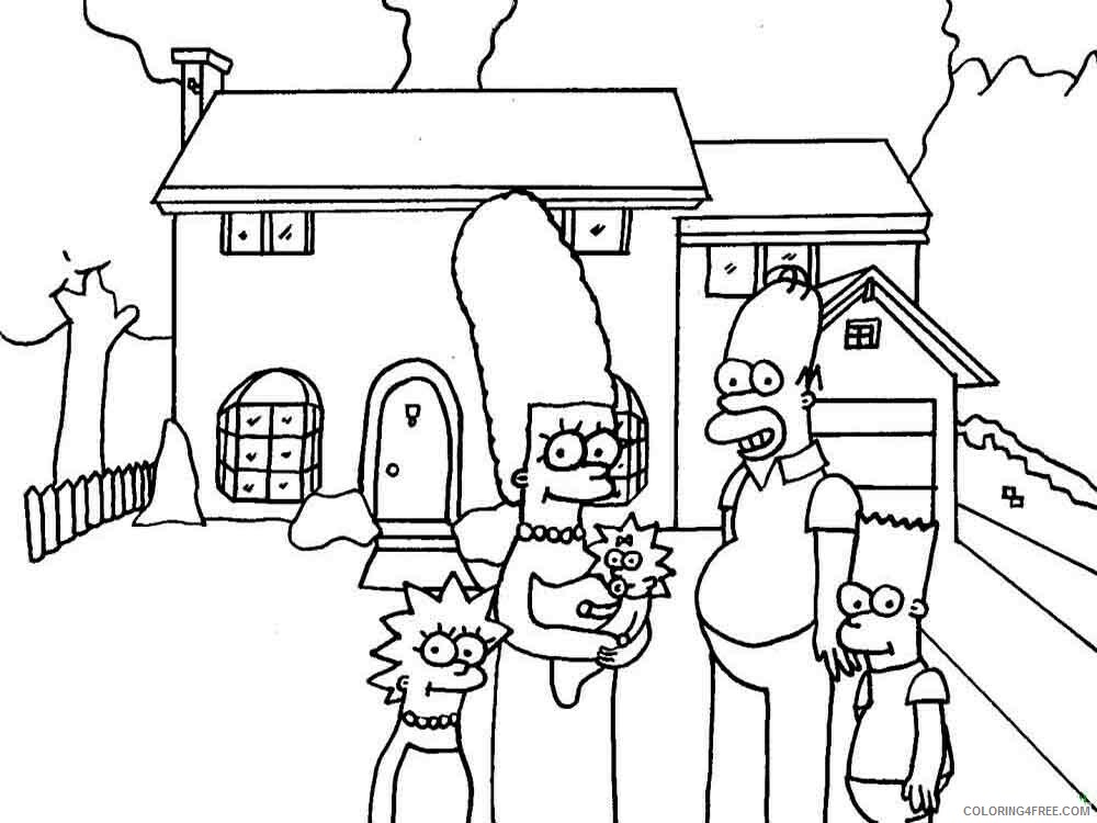 The Simpsons Coloring Pages TV Film the simpsons 13 Printable 2020 09624 Coloring4free
