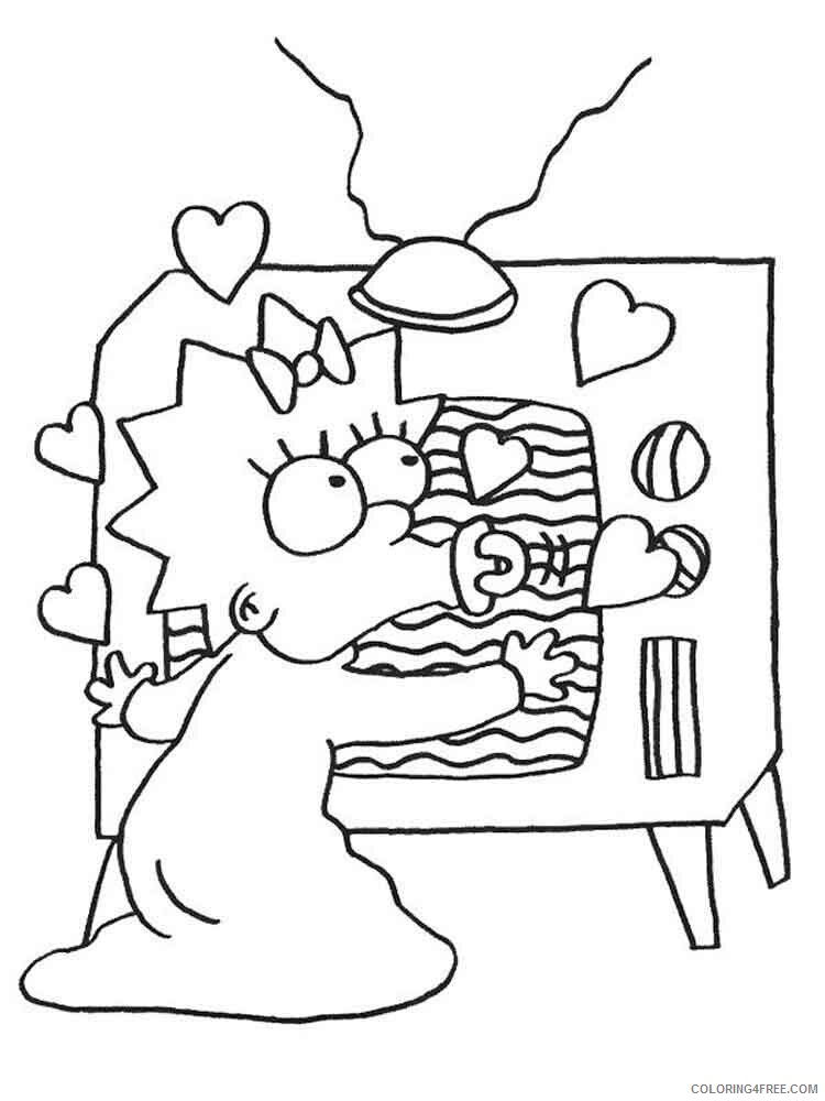 The Simpsons Coloring Pages TV Film the simpsons 5 Printable 2020 09635 Coloring4free