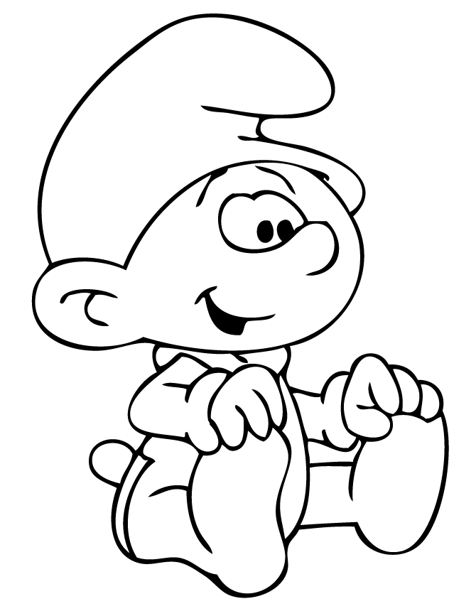 The Smurfs Coloring Pages TV Film Baby Smurf Printable 2020 09658 Coloring4free