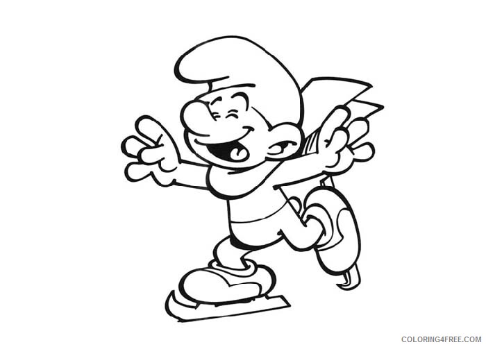The Smurfs Coloring Pages TV Film Happy smurf Printable 2020 09675 Coloring4free
