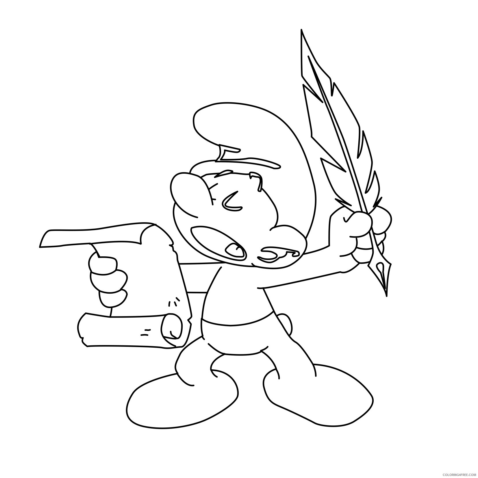 The Smurfs Coloring Pages TV Film Smurf to Print Printable 2020 09700 Coloring4free