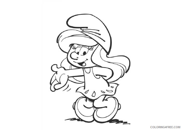 The Smurfs Coloring Pages TV Film Smurfette Print 2020 09705 Coloring4free