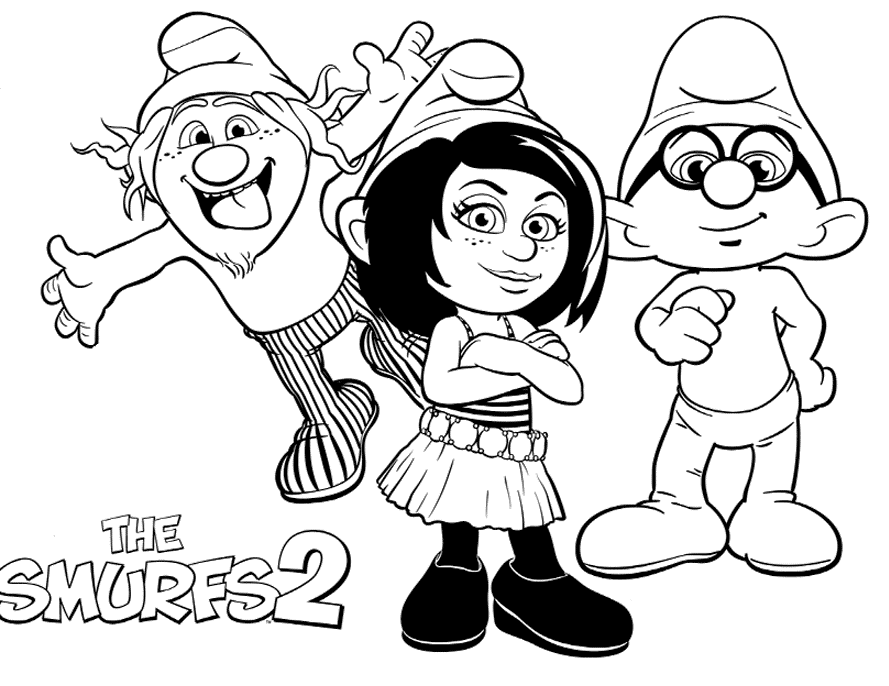 The Smurfs Coloring Pages TV Film Smurfs 2 Printable 2020 09750 Coloring4free