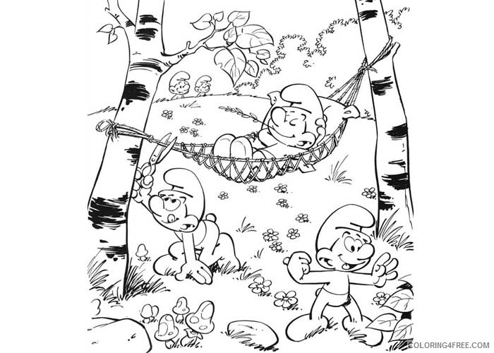 The Smurfs Coloring Pages TV Film Smurfs 3 Printable 2020 09753 Coloring4free