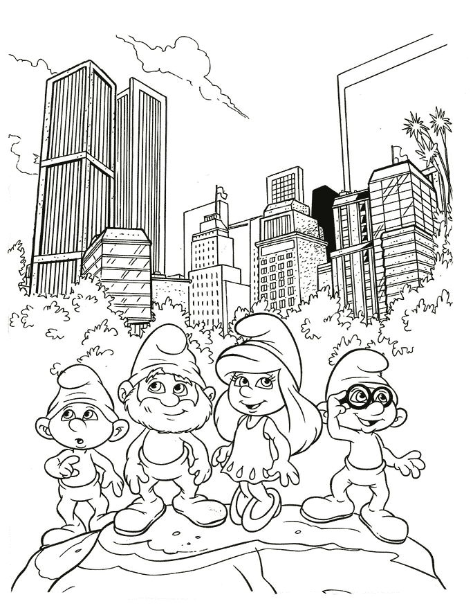 The Smurfs Coloring Pages TV Film Smurfs Printable 2020 09757 Coloring4free