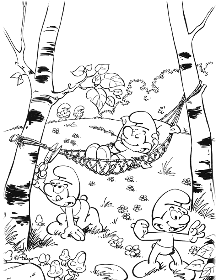 The Smurfs Coloring Pages TV Film Smurfs to Print Printable 2020 09760 Coloring4free