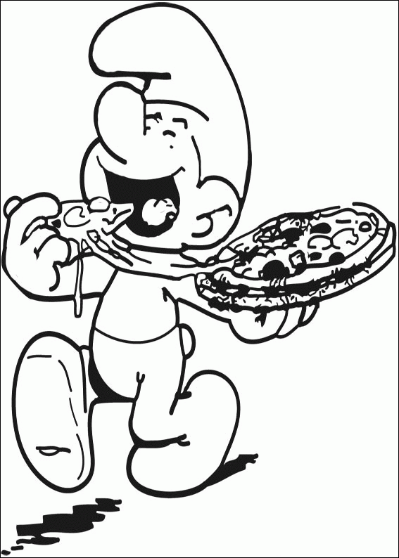The Smurfs Coloring Pages TV Film baker smurf Printable 2020 09660 Coloring4free