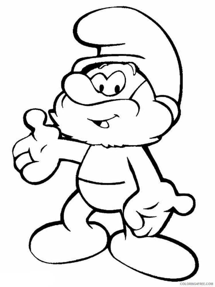 The Smurfs Coloring Pages TV Film papa smurf 8 Printable 2020 09684 Coloring4free