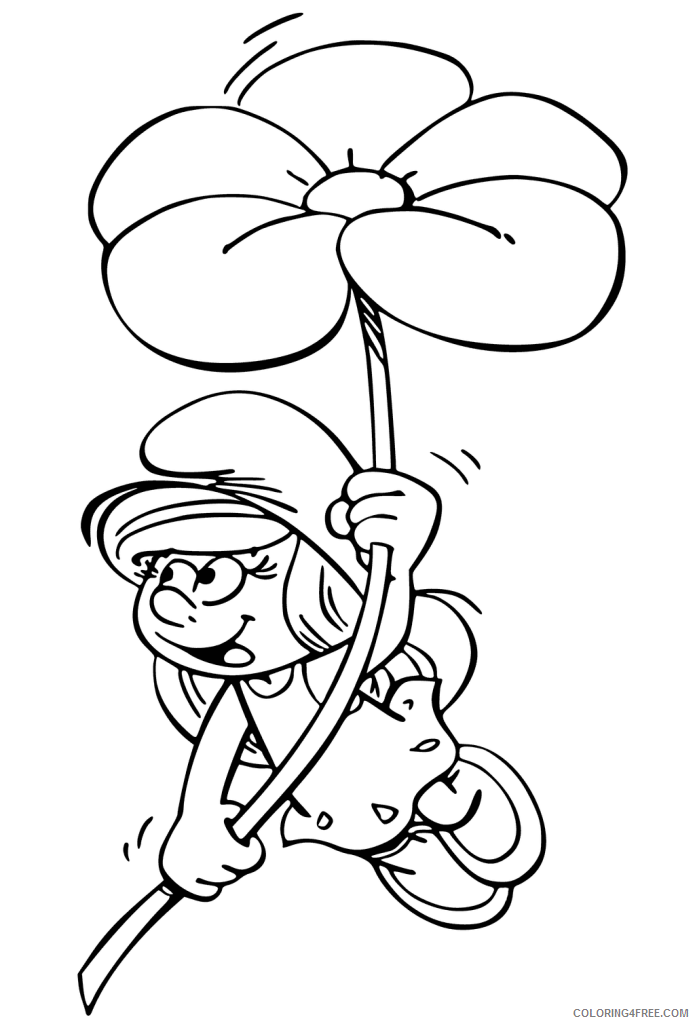 The Smurfs Coloring Pages TV Film smurfette Printable 2020 09709 Coloring4free