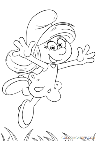 The Smurfs Coloring Pages TV Film smurfette the lost village Printable 2020 09706 Coloring4free