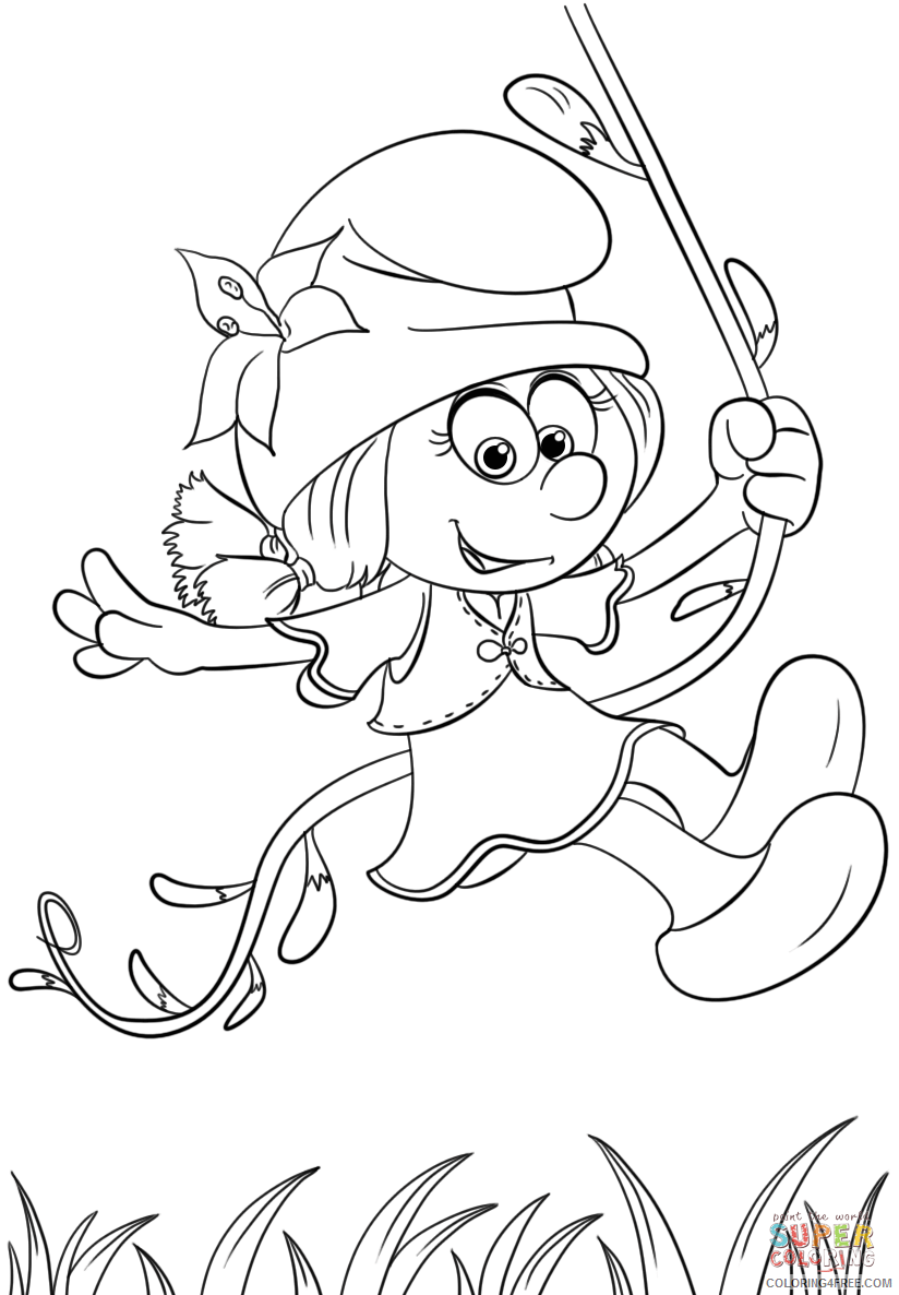 The Smurfs Coloring Pages TV Film smurfette the lost village Printable 2020 09710 Coloring4free