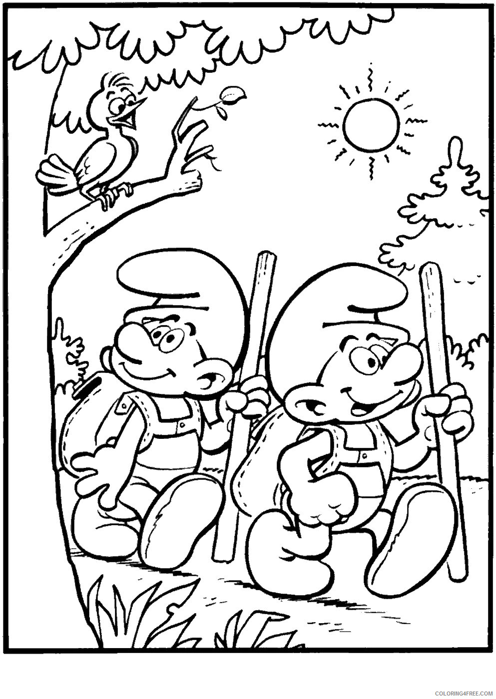 The Smurfs Coloring Pages TV Film smurfs_49 Printable 2020 09746 Coloring4free