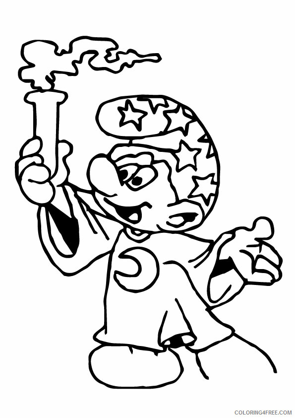 The Smurfs Coloring Pages TV Film the a smurfs fire a4 Printable 2020 09652 Coloring4free