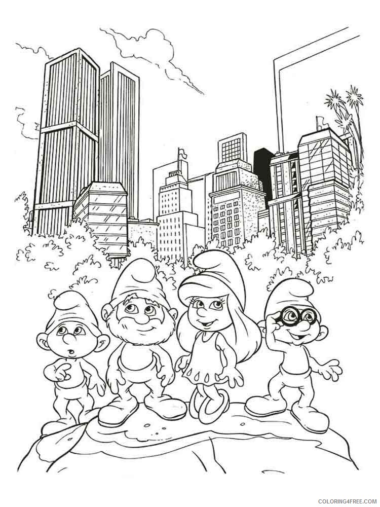 The Smurfs Coloring Pages TV Film the smurfs 15 Printable 2020 09773 Coloring4free