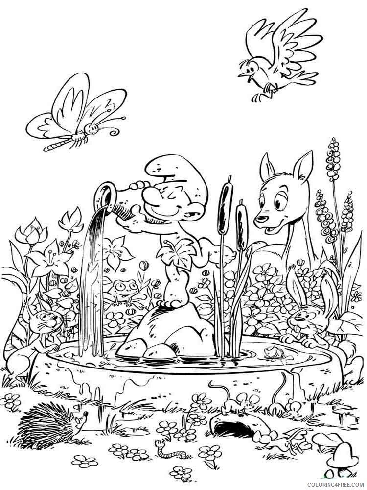The Smurfs Coloring Pages TV Film the smurfs 6 Printable 2020 09786 Coloring4free