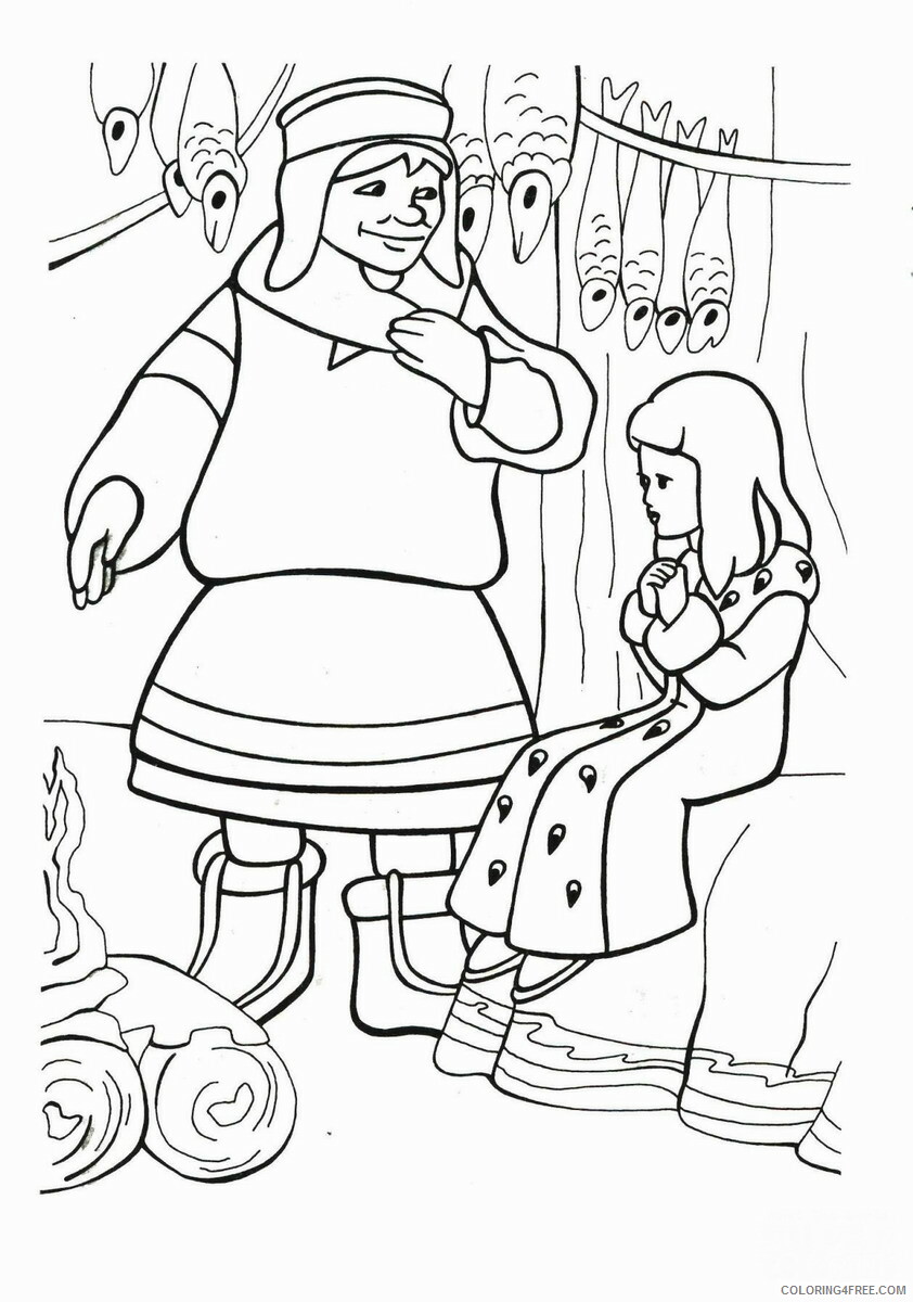 The Snow Queen Coloring Pages TV Film snow queen 2 Printable 2020 09801 Coloring4free