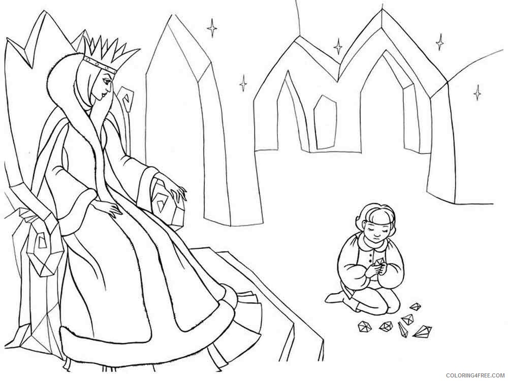 The Snow Queen Coloring Pages TV Film the snow queen 11 Printable 2020 09810 Coloring4free