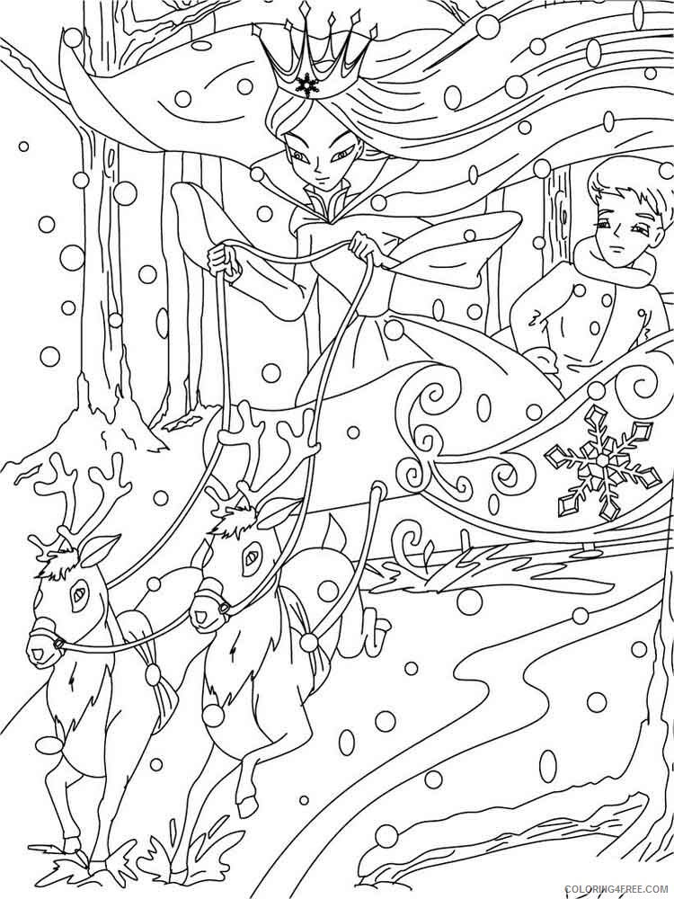 The Snow Queen Coloring Pages TV Film the snow queen 2 Printable 2020 09812 Coloring4free