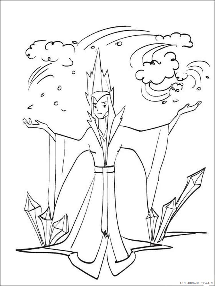 The Snow Queen Coloring Pages TV Film the snow queen 3 Printable 2020 09813 Coloring4free