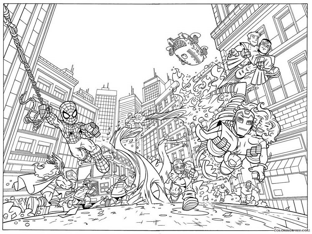 The Super Hero Squad Show Coloring Pages TV Film Printable 2020 09824 Coloring4free