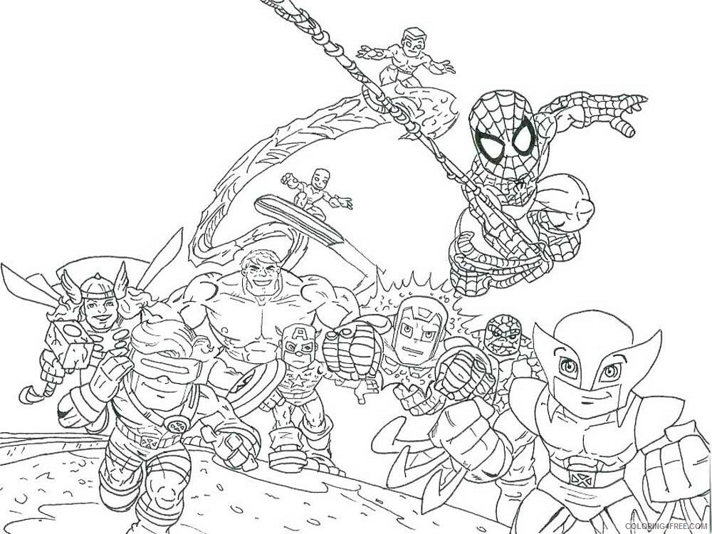 The Super Hero Squad Show Coloring Pages TV Film Printable 2020 09826 Coloring4free