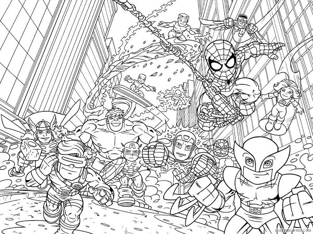The Super Hero Squad Show Coloring Pages TV Film Printable 2020 09832 Coloring4free
