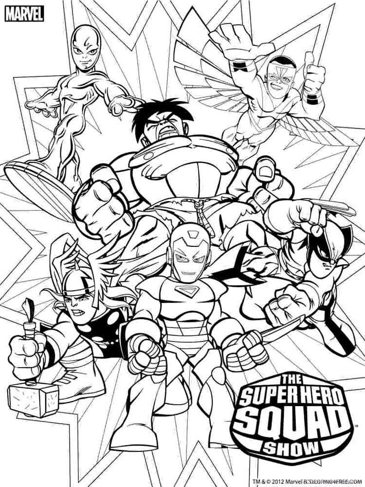 The Super Hero Squad Show Coloring Pages TV Film Printable 2020 09834 Coloring4free