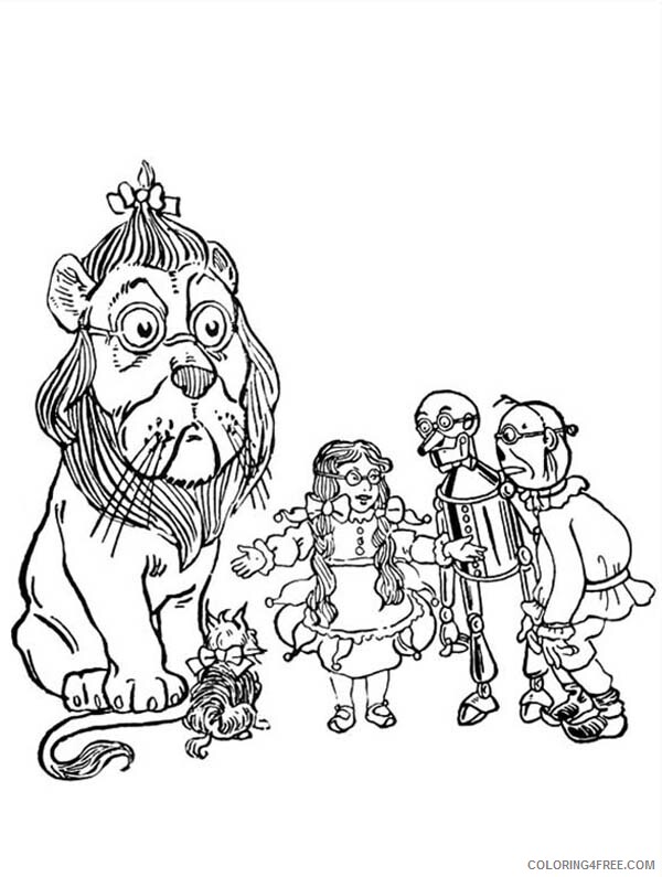 The Wizard of Oz Coloring Pages TV Film Dorothy Friends Same Glassess 2020 09855 Coloring4free