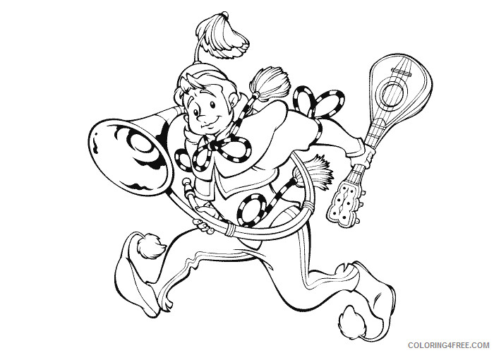 The Wizard of Oz Coloring Pages TV Film munchkin musician Printable 2020 09903 Coloring4free