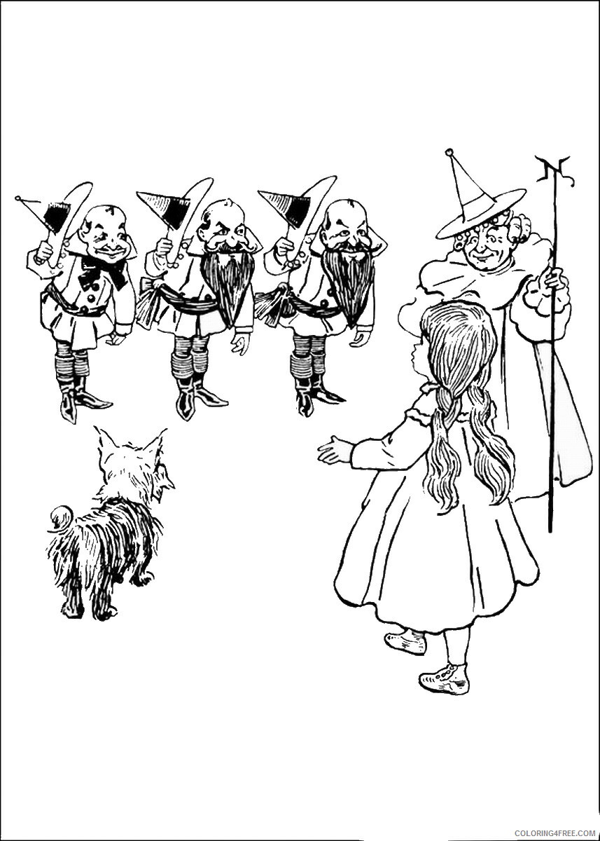 The Wizard of Oz Coloring Pages TV Film wizard_oz_67 Printable 2020 09889 Coloring4free