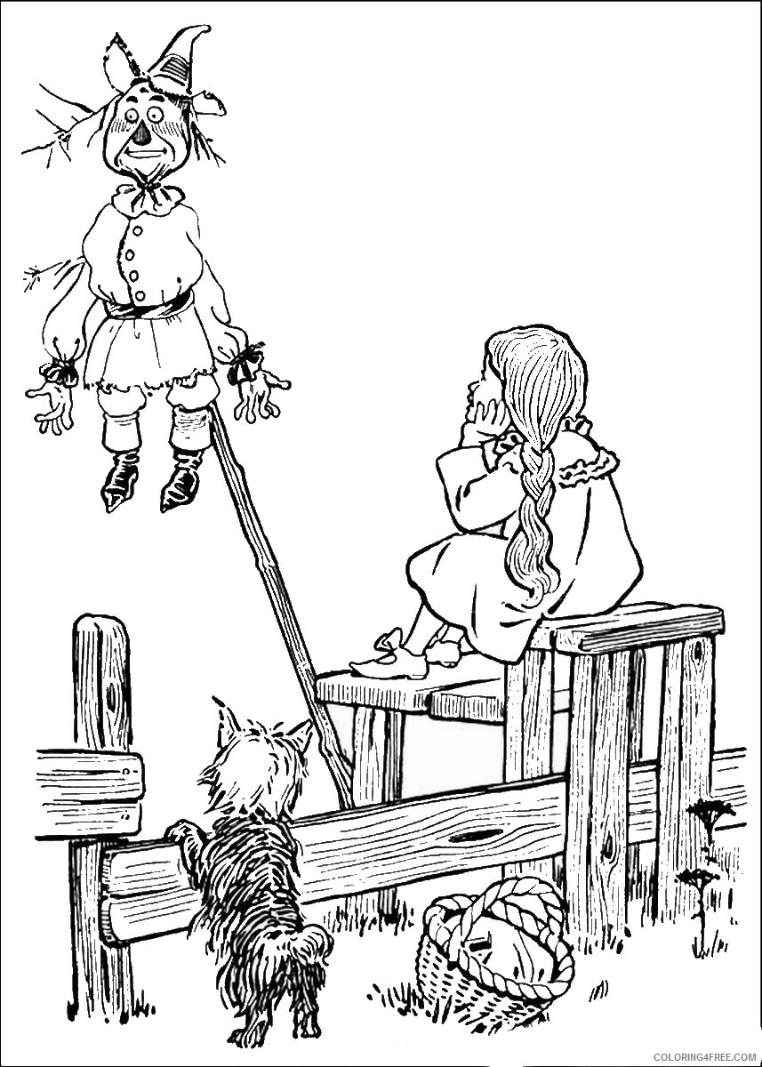 The Wizard of Oz Coloring Pages TV Film wizard_oz_70 Printable 2020 09892 Coloring4free