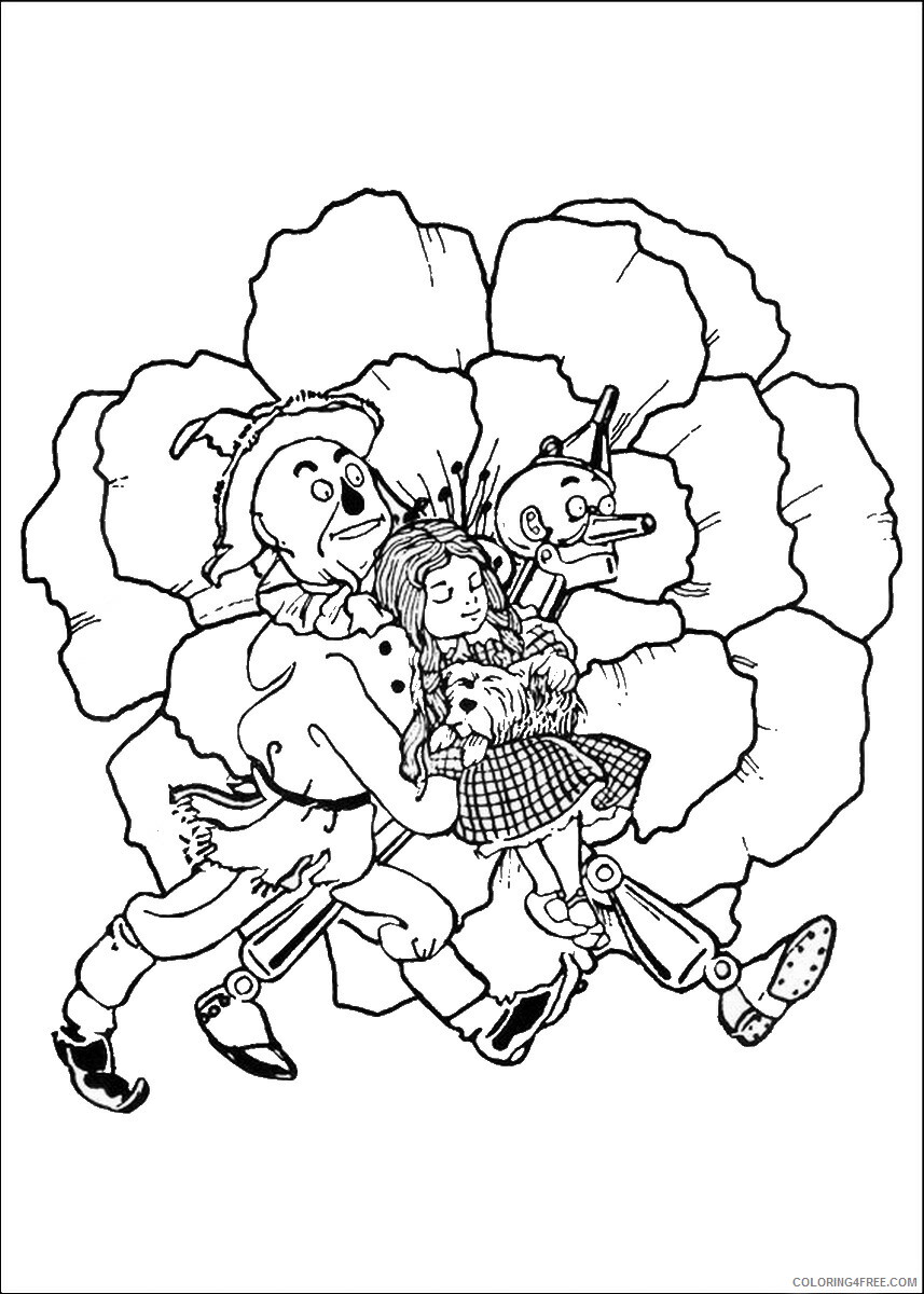 The Wizard of Oz Coloring Pages TV Film wizard_oz_75 Printable 2020 09897 Coloring4free
