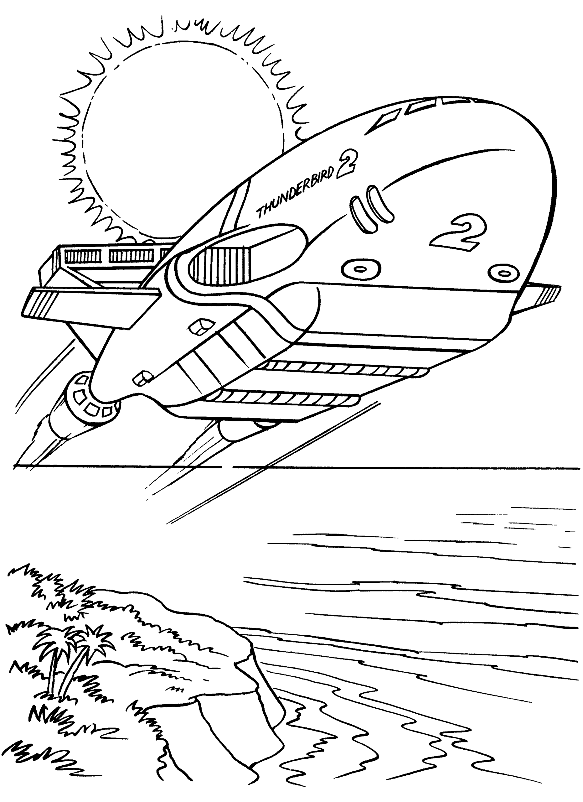 Thunderbirds Coloring Pages TV Film thunderbirds 2 Printable 2020 09983 Coloring4free