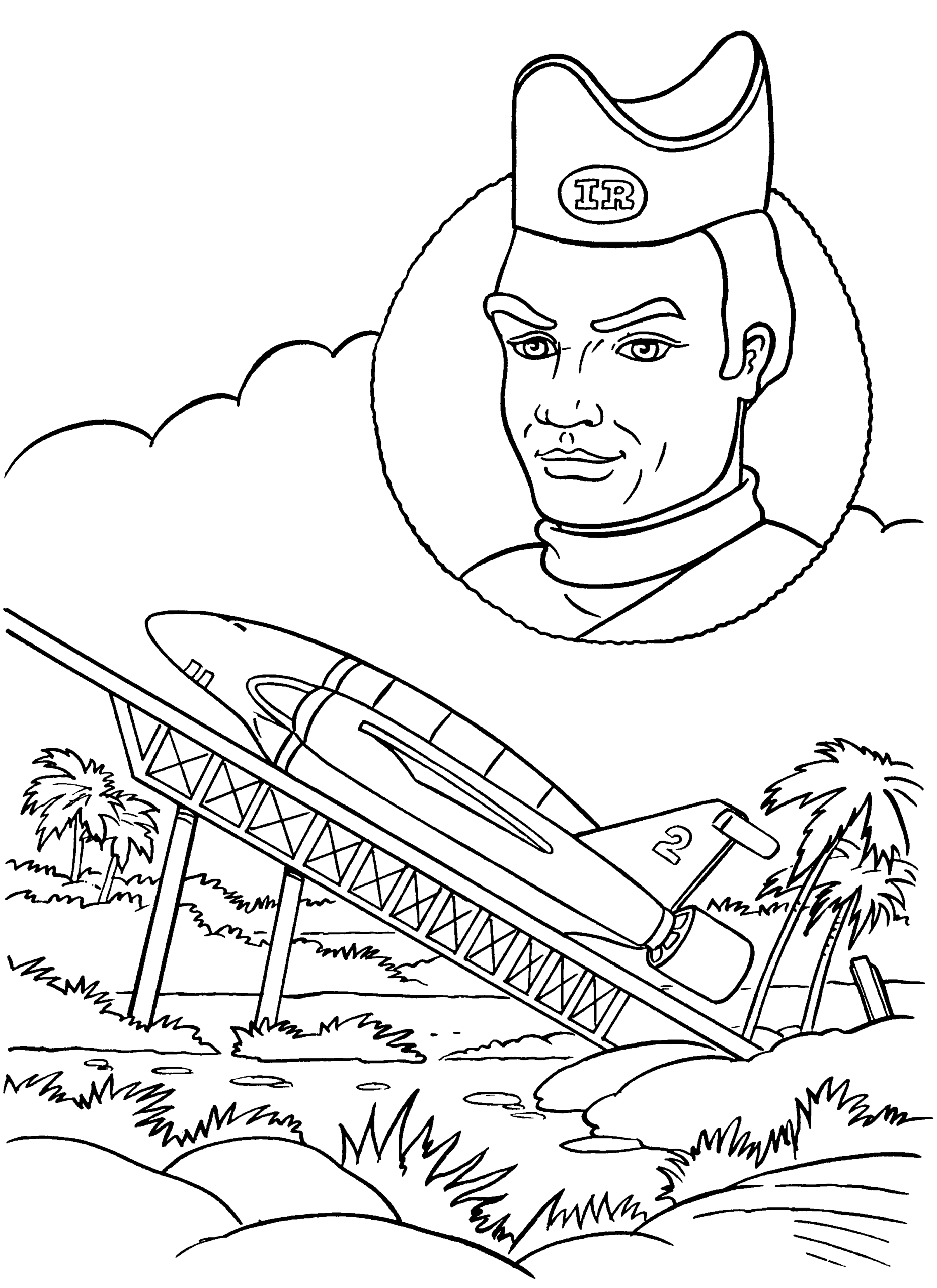 Thunderbirds Coloring Pages TV Film thunderbirds 25 Printable 2020 09989 Coloring4free