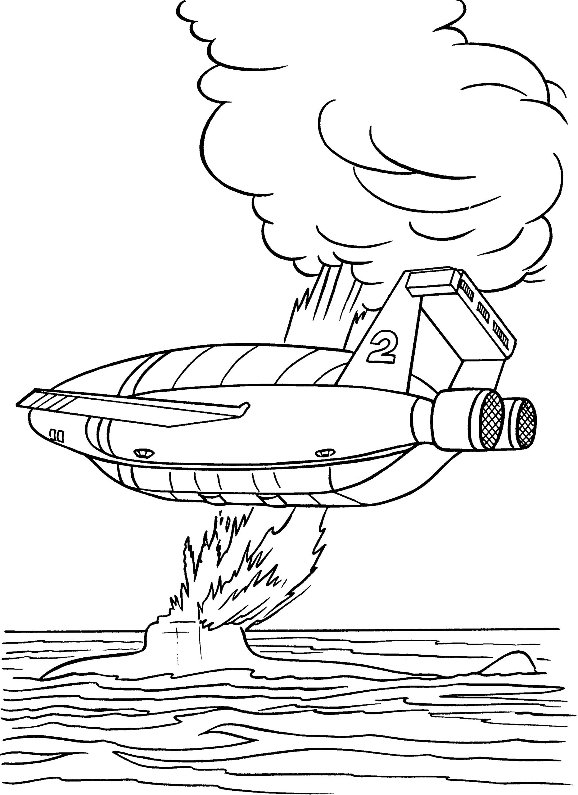 Thunderbirds Coloring Pages TV Film thunderbirds 4 Printable 2020 10005 Coloring4free
